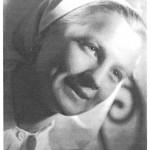 Siostra Bronia, zdjęcie z czasu wojennej służby w Wojskowym Korpusie Sióstr w Anglii.