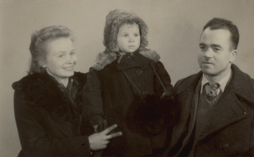 Leontyna, Paweł Żarscy z córką Janiną - rok 1947